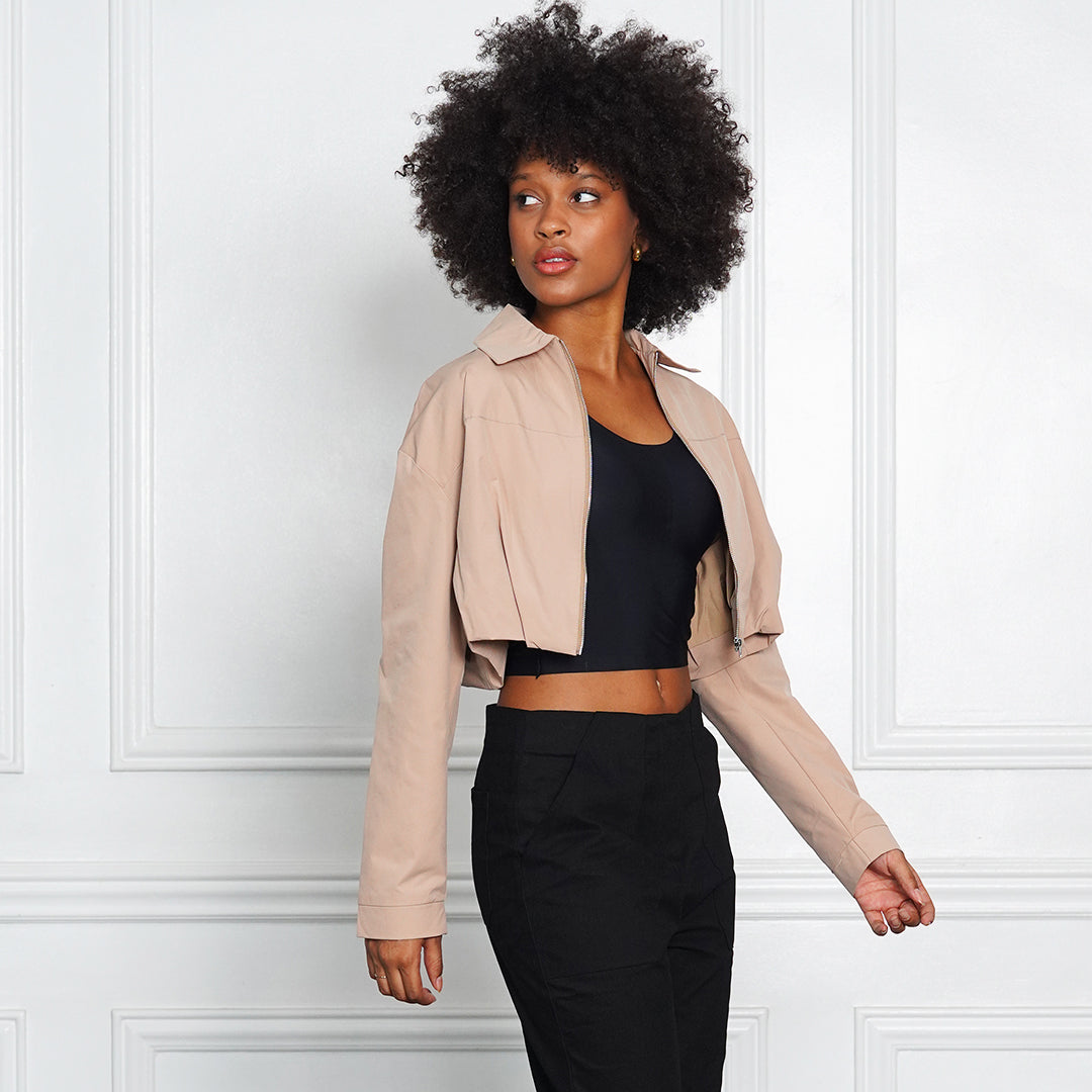 Grascilla Sand Drift Cropped Jacket