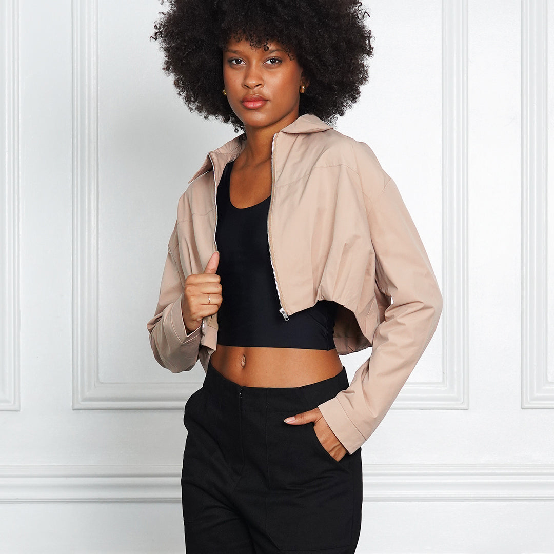Grascilla Sand Drift Cropped Jacket