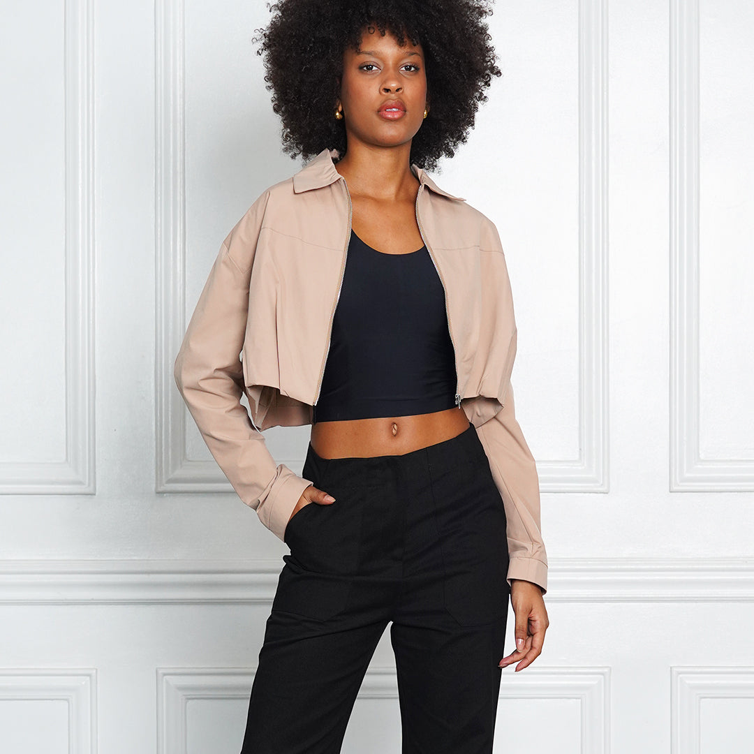Grascilla Sand Drift Cropped Jacket