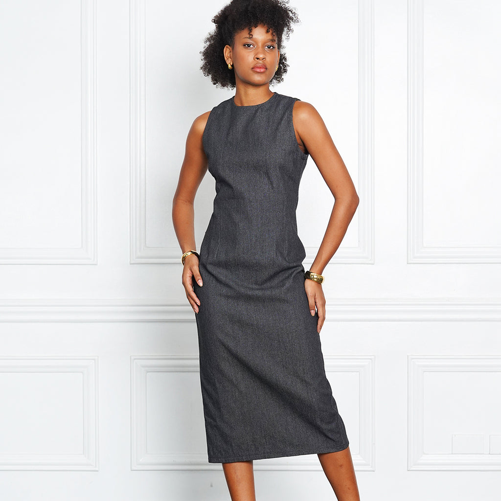 Gianna Sleek Denim Sheath Dress