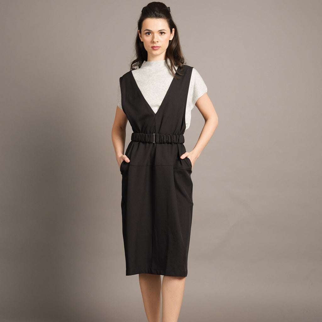 Juliet V-neck Belted Dress