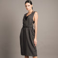 Juliet V-neck Belted Dress