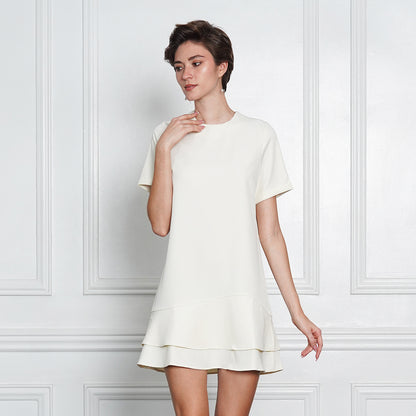 Galenda Sophisticated Chic Flounce Dress