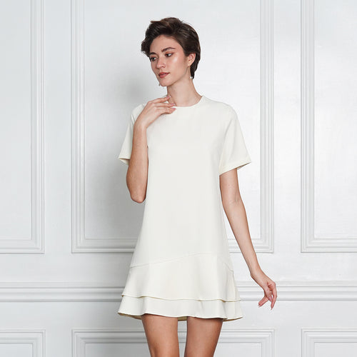 Galenda Sophisticated Chic Flounce Dress