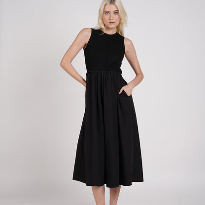 Gia Contrasting Midi Dress