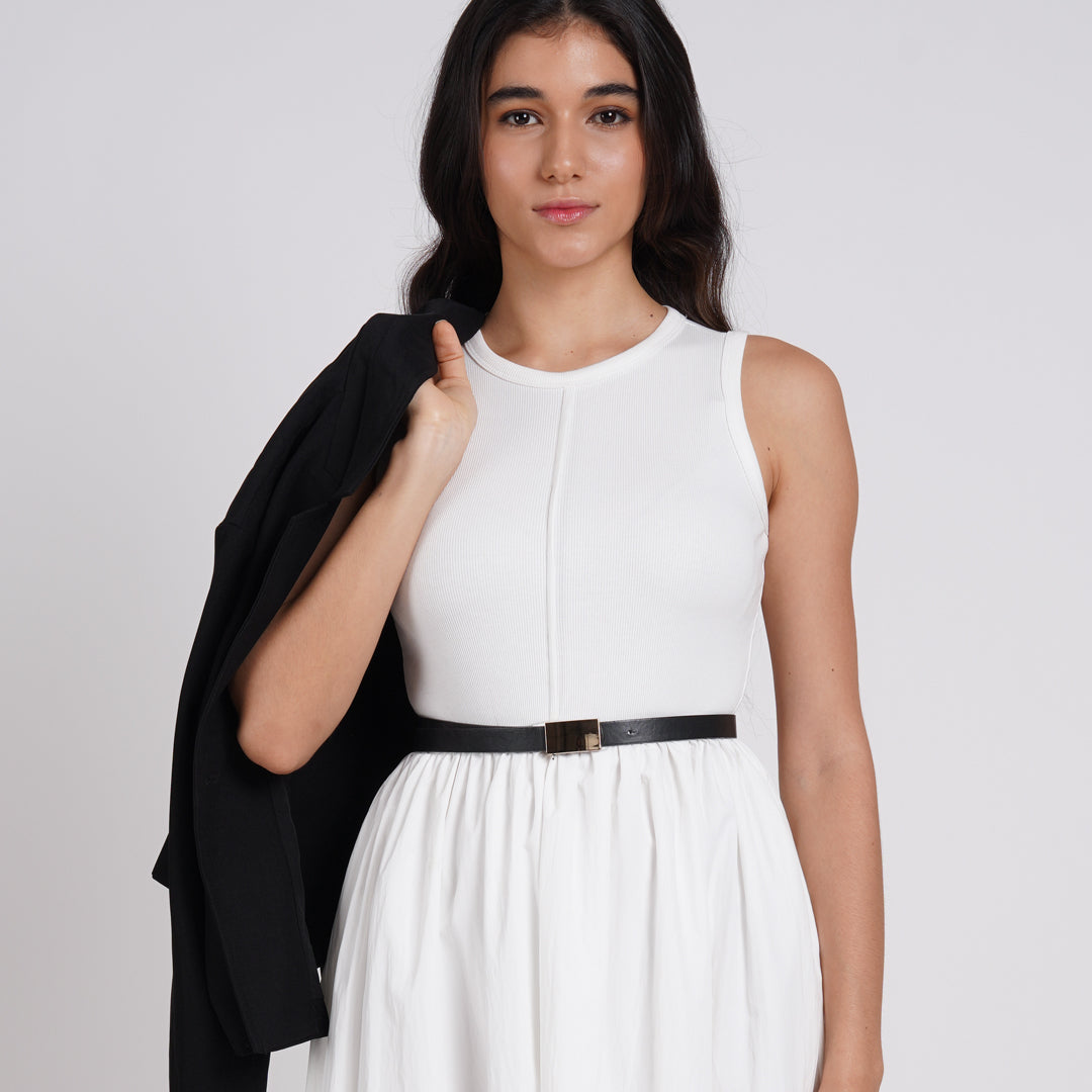 Gia Contrasting Midi Dress