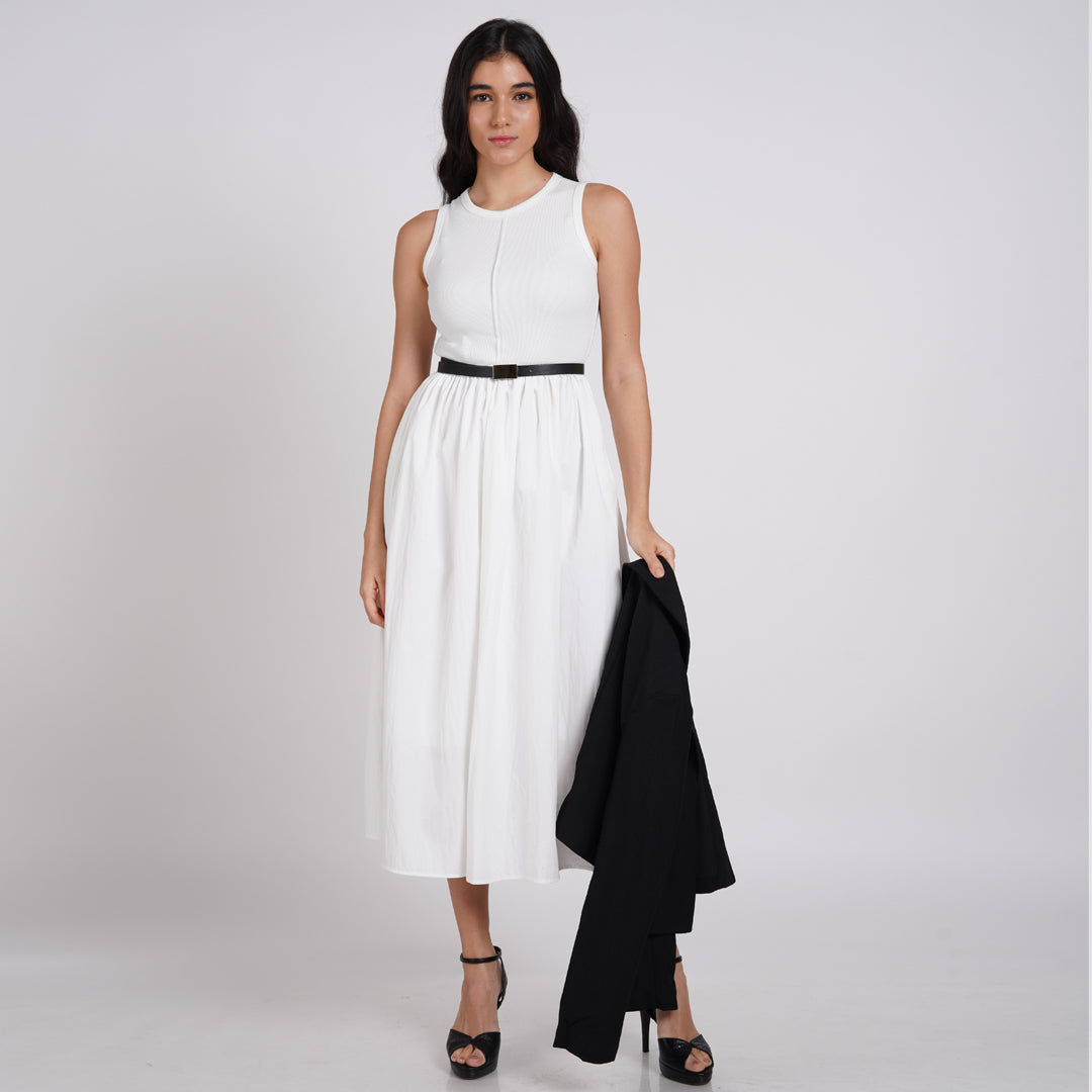 Gia Contrasting Midi Dress