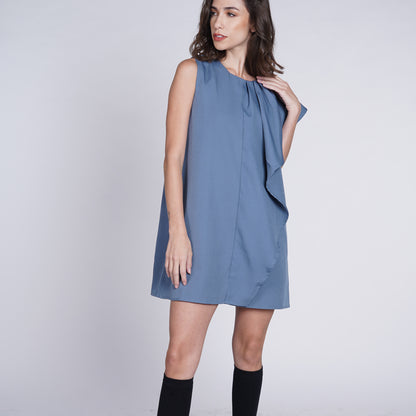 Keira Flounce Sleeves Dress