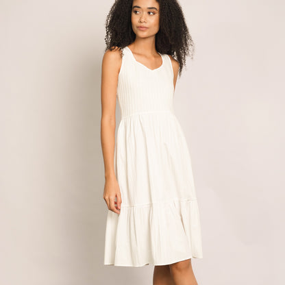 Kora Shirred Sleeveless Dress