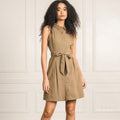 Laxa Collared Button-Front Shirtdress