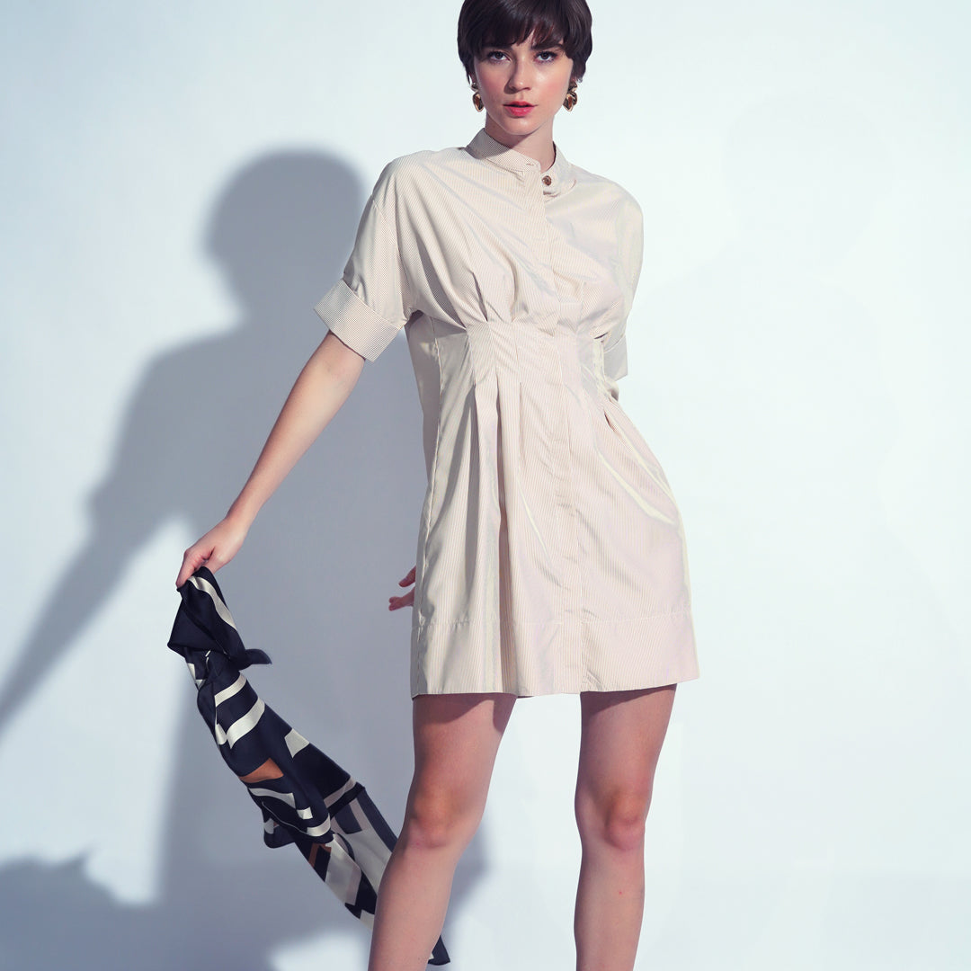 Bunny Pleated Waist Dress