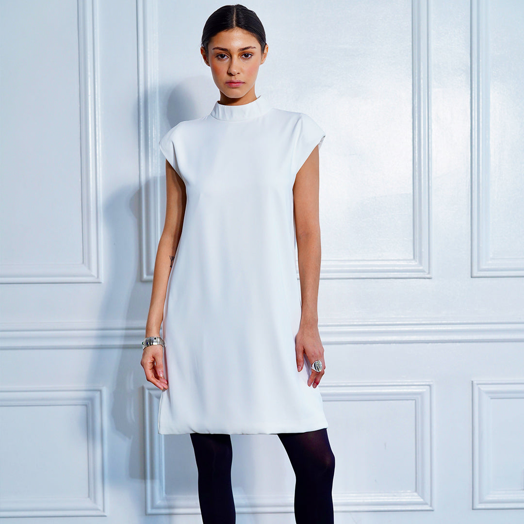 Gianna Cap Sleeve Mock Dress