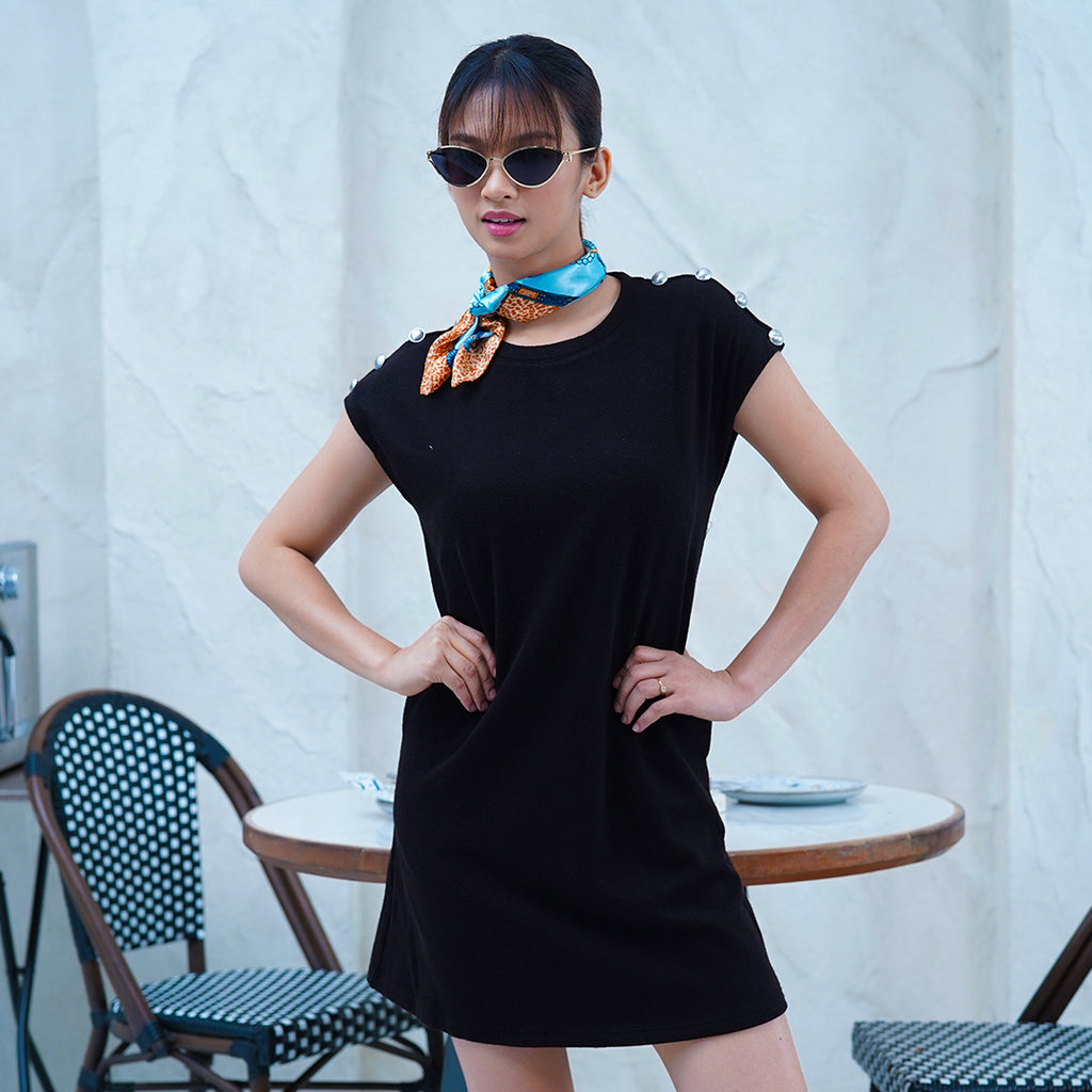 Freya Structured Sleeveless Shift Dress