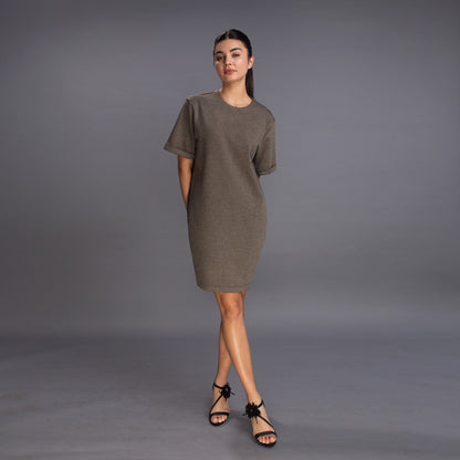 Erin Herringbone Shift Dress