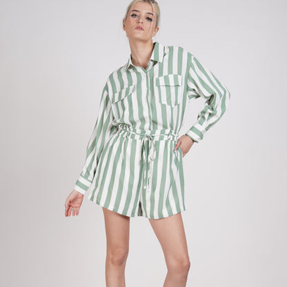 Elliana Stripes Romper