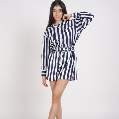 Elliana Stripes Romper