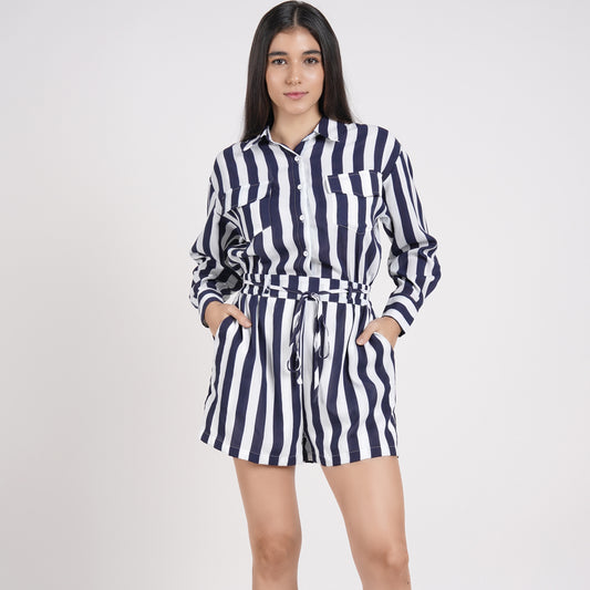 Elliana Stripes Romper