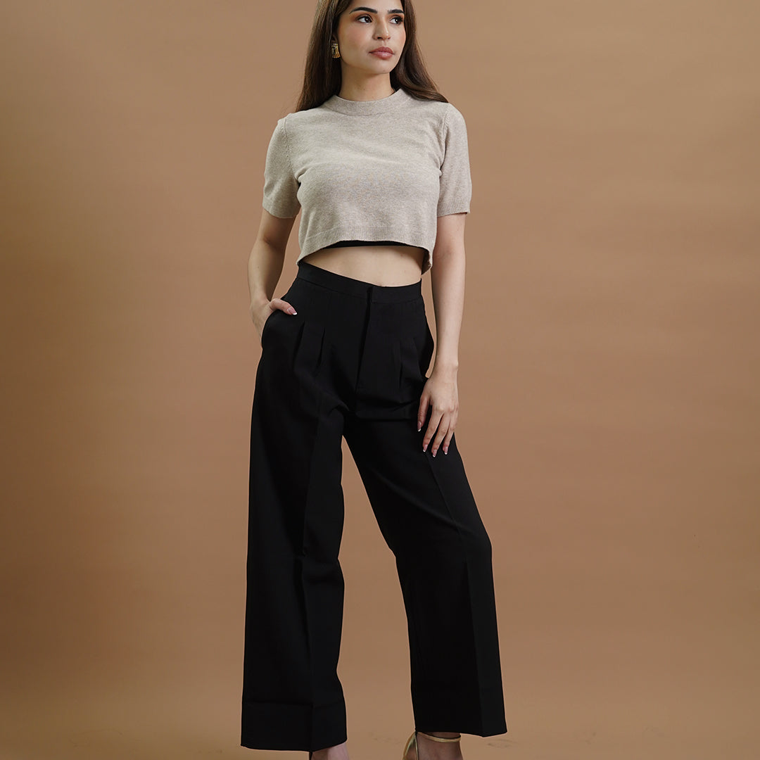 Ivee Tailored Straight-Leg Slanted Pocket Trousers
