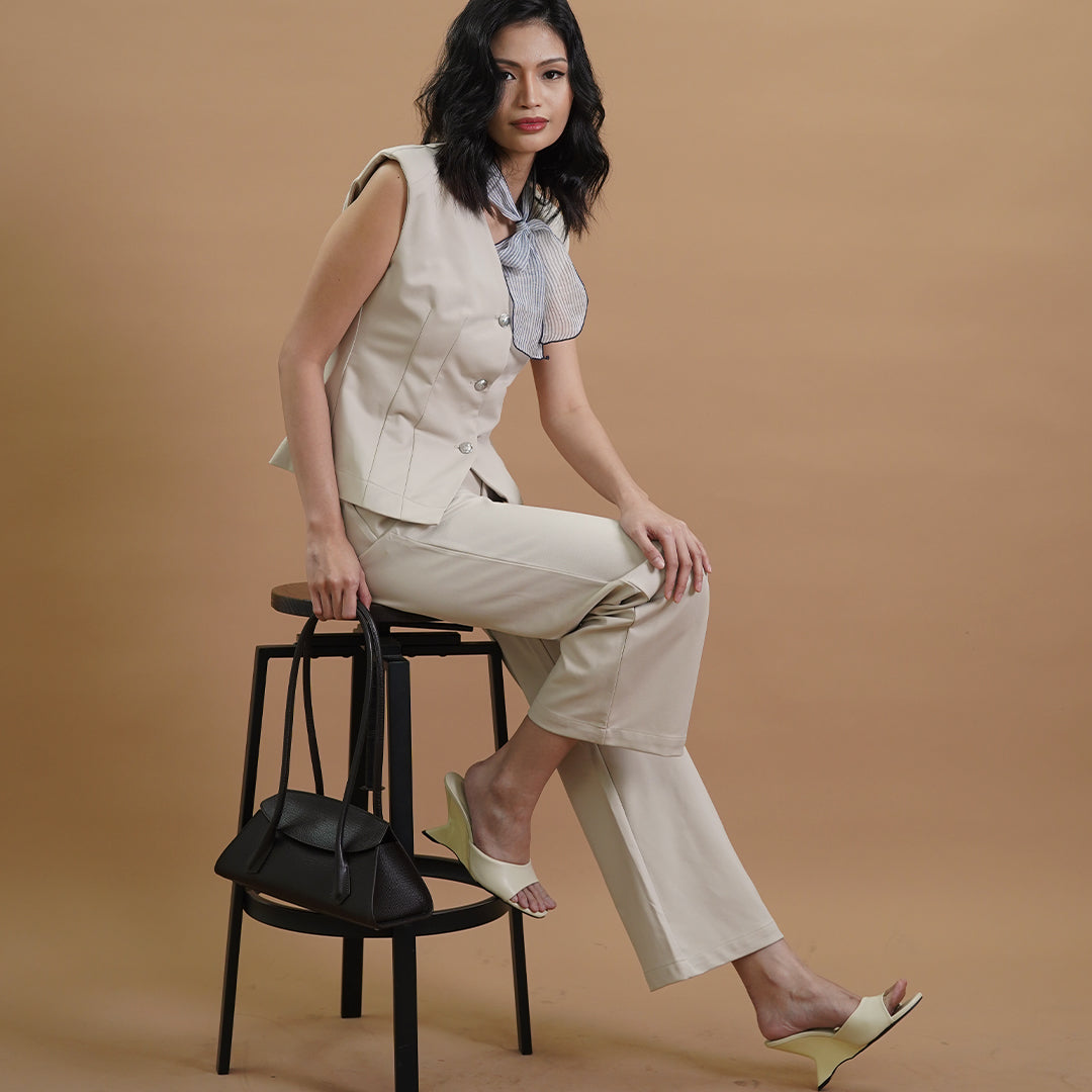 Ivee Tailored Straight-Leg Slanted Pocket Trousers