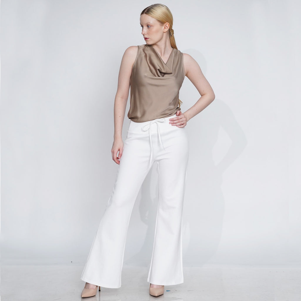 Esiah Drawstring Flared Sweatpants