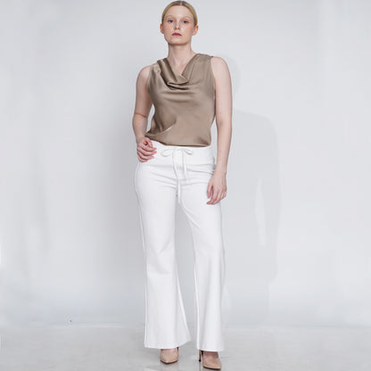 Esiah Drawstring Flared Sweatpants