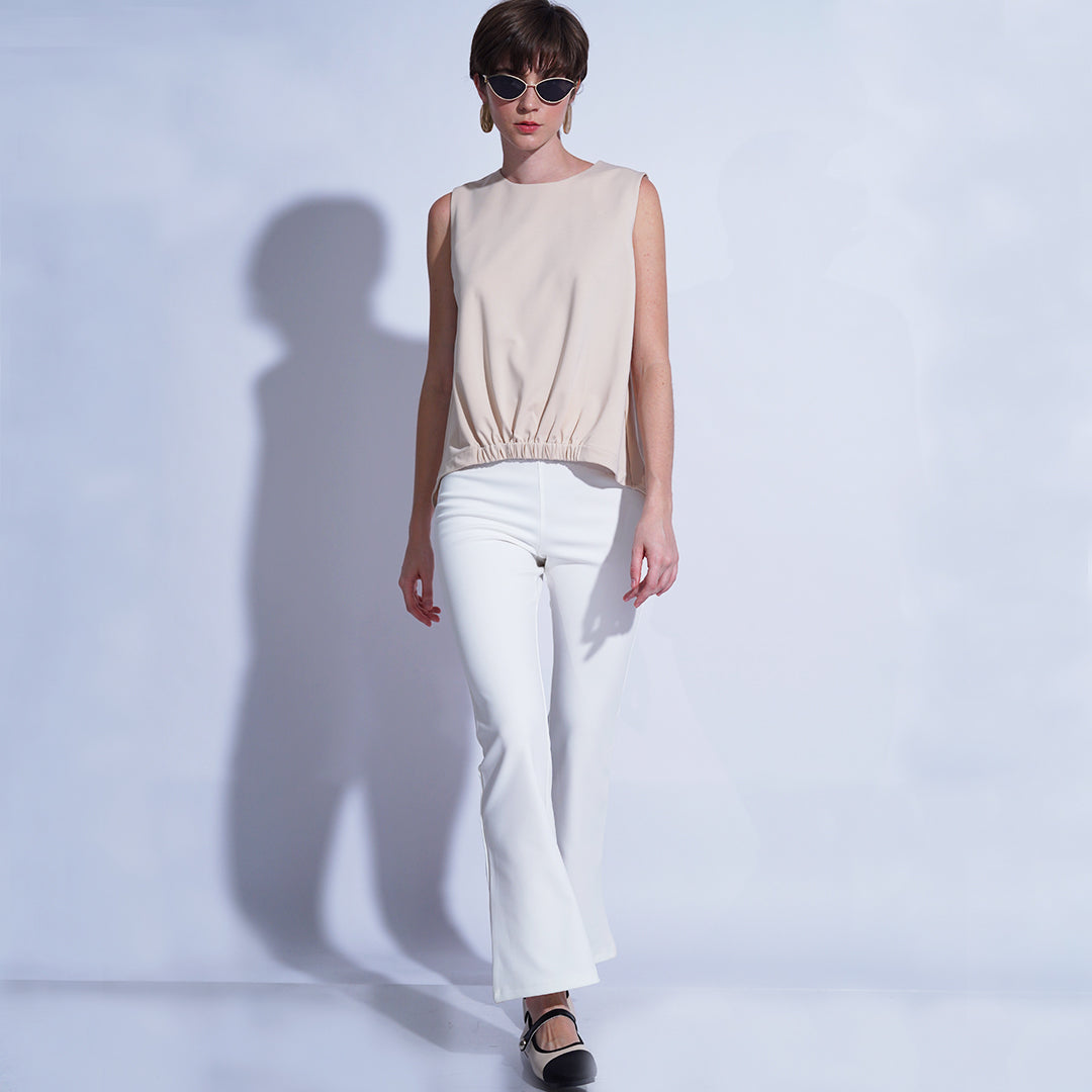 Delia High Waist Semi Flared Pants