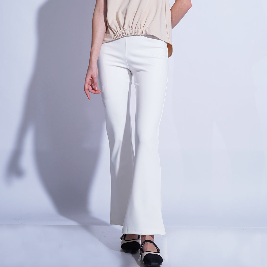 Delia High Waist Semi Flared Pants