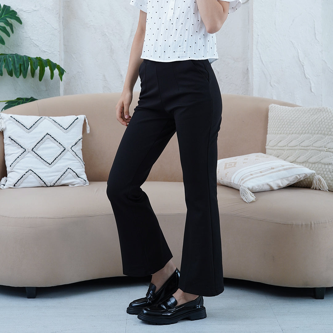Darcy High Rise Waist Fluid Wide Leg Cut Pants