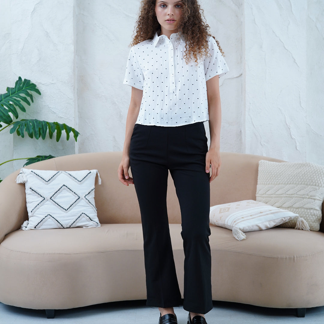 Darcy High Rise Waist Fluid Wide Leg Cut Pants