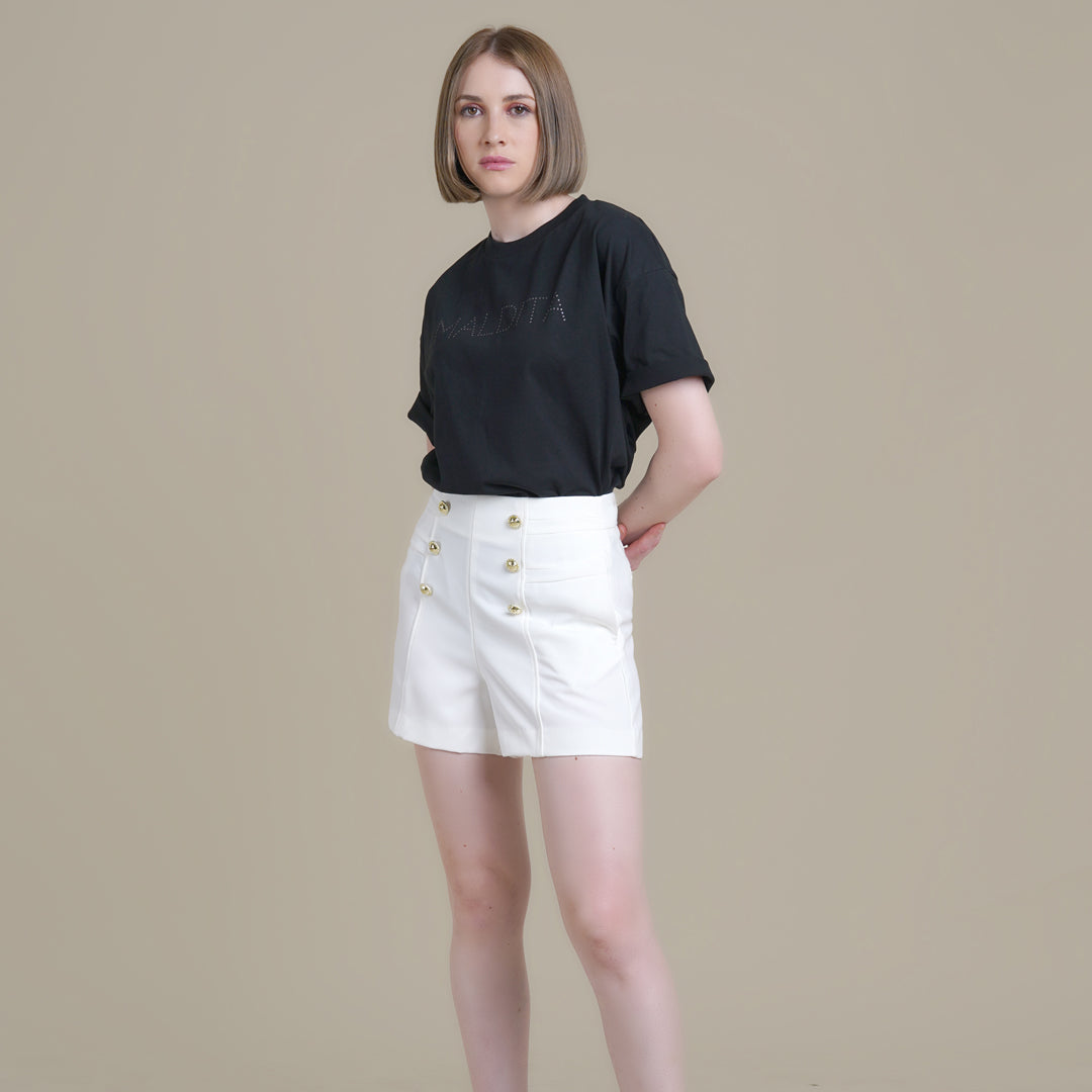 Iona Button Detailed Shorts