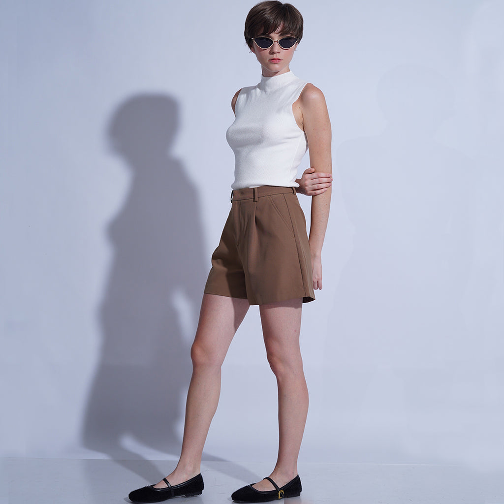 Carmella Pleated and Flatter Shorts
