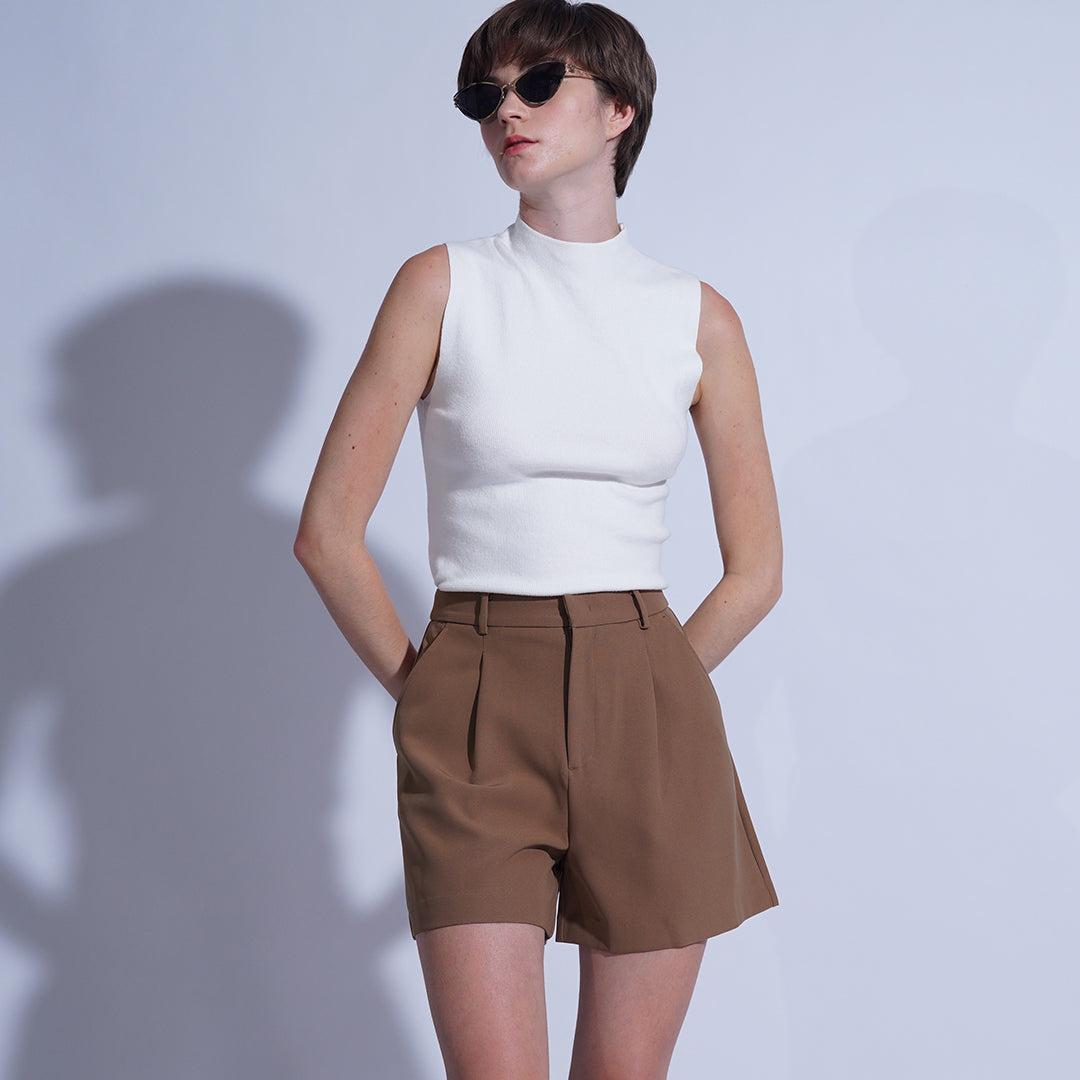 Carmella Pleated and Flatter Shorts