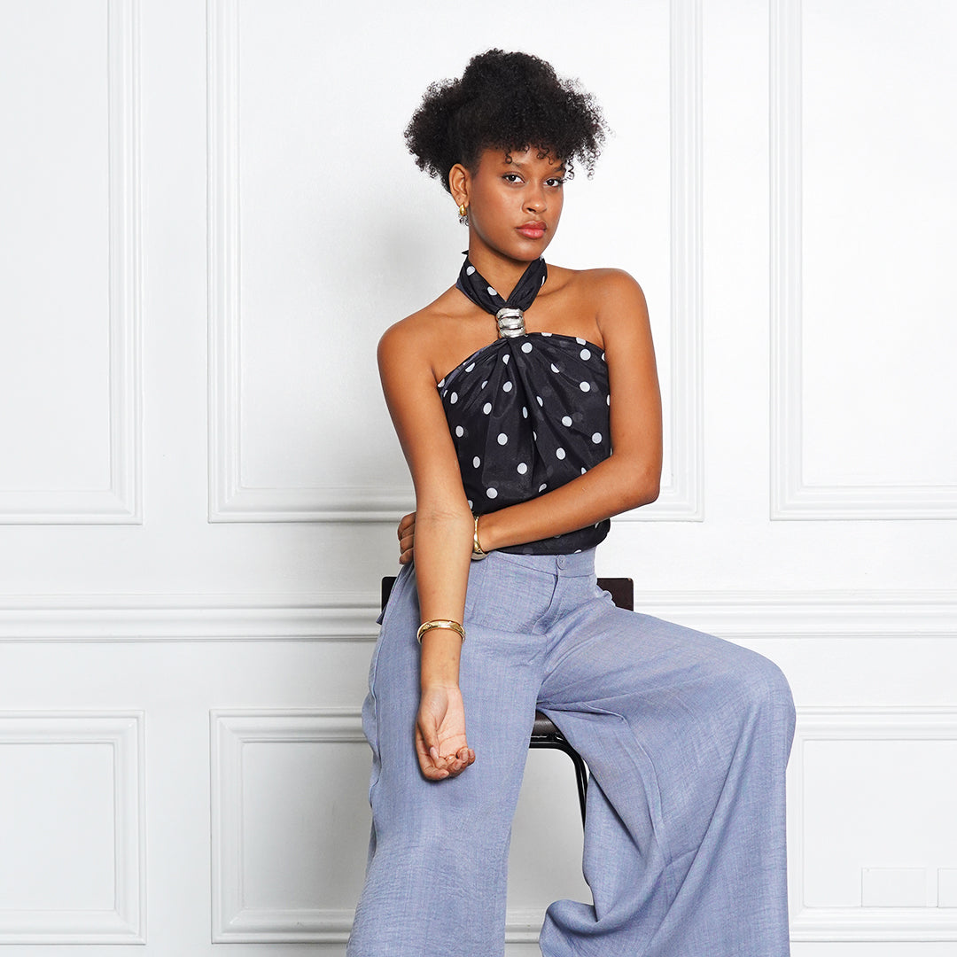 Jennie Scarf Halter Top with Ring