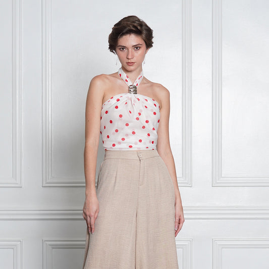 Jennie Scarf Halter Top with Ring