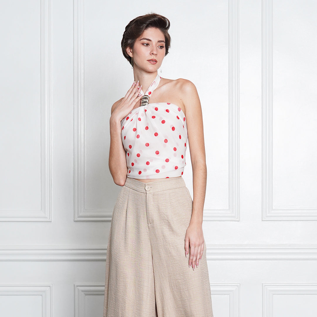 Jennie Scarf Halter Top with Ring