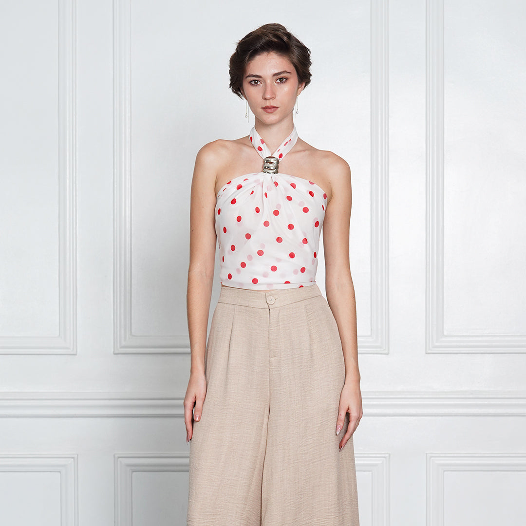 Jennie Scarf Halter Top with Ring