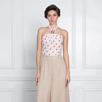 Jennie Scarf Halter Top with Ring