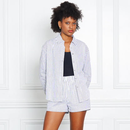 Ingrid Breathable Striped Cotton Comfort Set