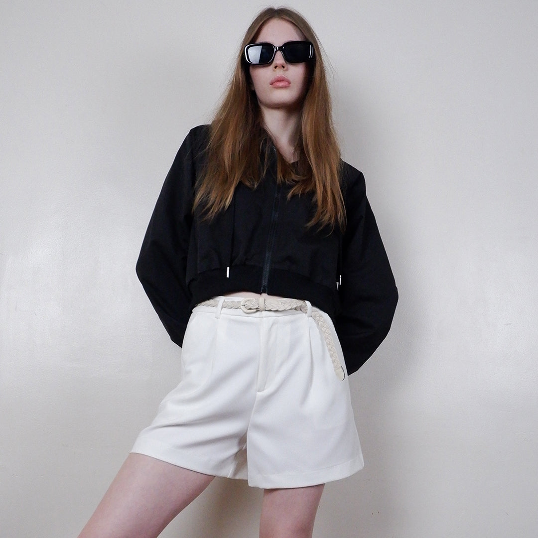 Sculptural Buckle Braided Stretch Belts