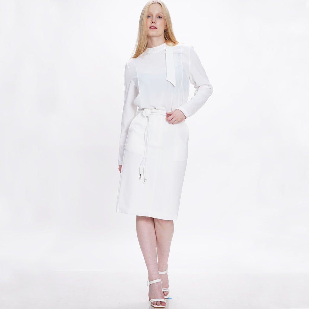 Genie High-Waisted Pencil Skirt