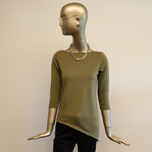 Load image into Gallery viewer, Elly Quarter sleeves asymmetrical top
