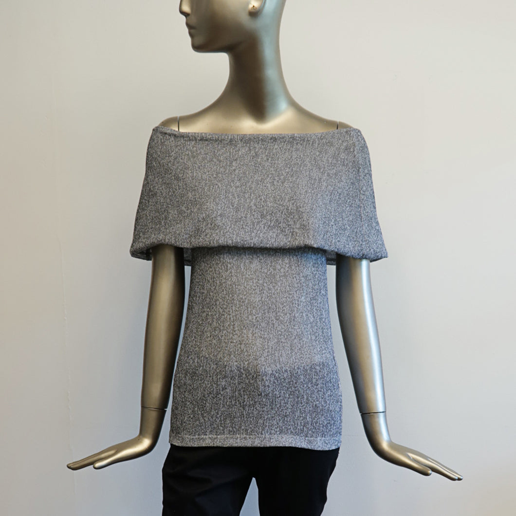 Dancel Off shoulder blouse w/ overlay