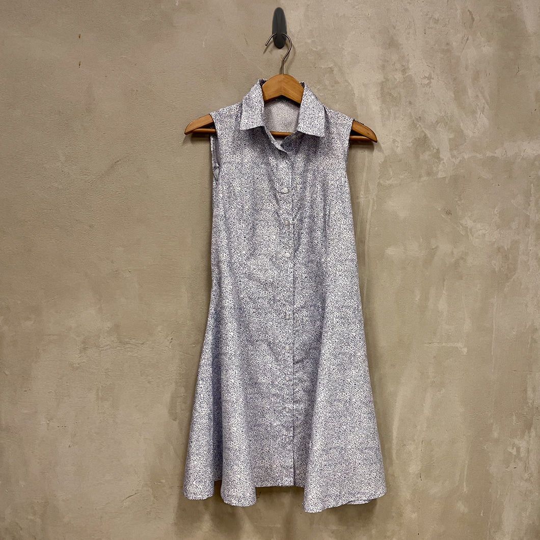 Idalia Micro Print Shirt Dress